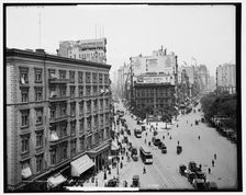 Madison Square from the Flat-Iron i.e. Flatiron Building, New York, c1905. Creator: Unknown