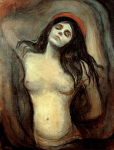 Madonna 1894-1895. Artist: Edvard Munch