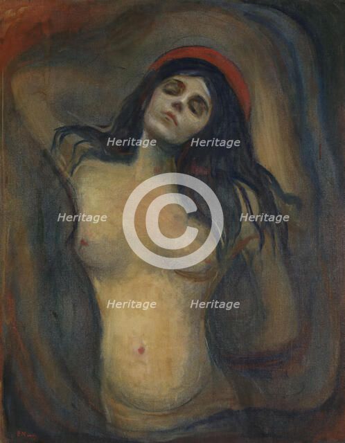 Madonna, 1894. Creator: Edvard Munch.