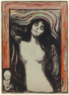 Madonna, 1895/96. Creator: Edvard Munch