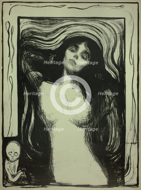 Madonna, 1895. Creator: Edvard Munch.