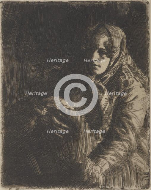 Madonna, 1900. Creator: Anders Leonard Zorn.