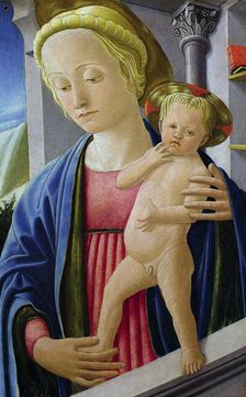 Madonna und Kind, ca 1445. Creator: Fra Carnevale (Bartolomeo di Giovanni Corradini) (c. 1420/25-1484)