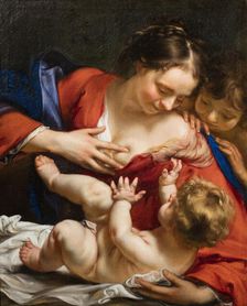 Madonna und Kind mit dem Johannesknaben, . Creator: Oost, Jacob van, the Younger (1637-1713)