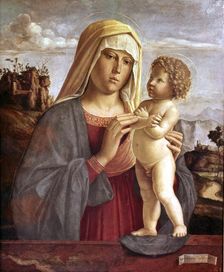 Madonna Virgin and Child, painting by Andrea Mantegna
