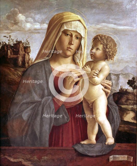  'Madonna', Virgin and Child, painting by Andrea Mantegna.