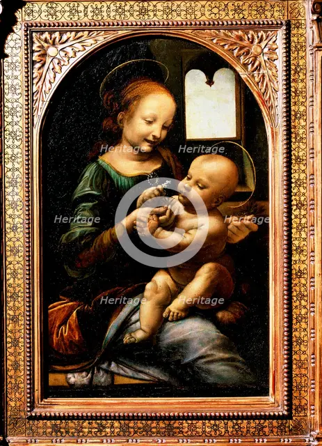 'Madonna with a Flower', (Madonna Benois), 1478.  Artist: Leonardo da Vinci