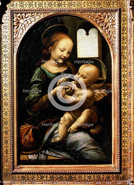 'Madonna with a Flower', (Madonna Benois), 1478.  Artist: Leonardo da Vinci