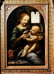 Madonna with a Flower (Madonna Benois), 1478. Artist: Leonardo da Vinci