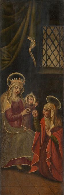 Madonna with a Saint, 17th century. Creator: Anon