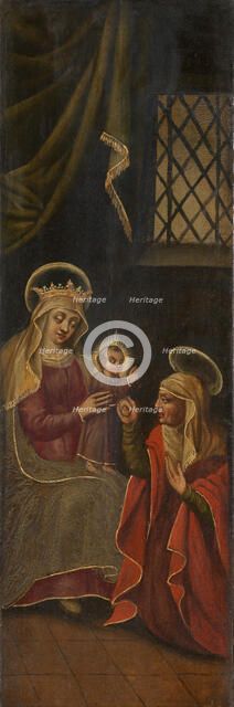 Madonna with a Saint, 17th century. Creator: Anon.