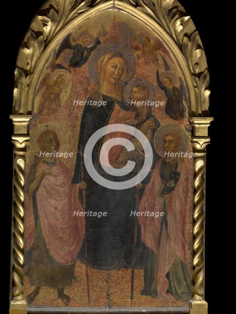 Madonna with Angels and Saints, 14th century. Creator: Anon.