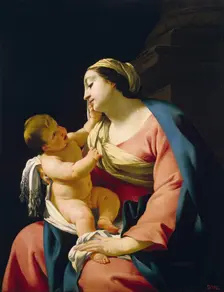 Madonna with Child, 1625. Creator: Simon Vouet