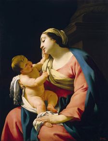 Madonna with Child, 1625. Creator: Simon Vouet