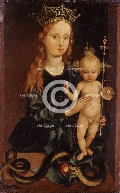 Madonna with Child, 16th century. Creator: Martin Schongauer imitator.