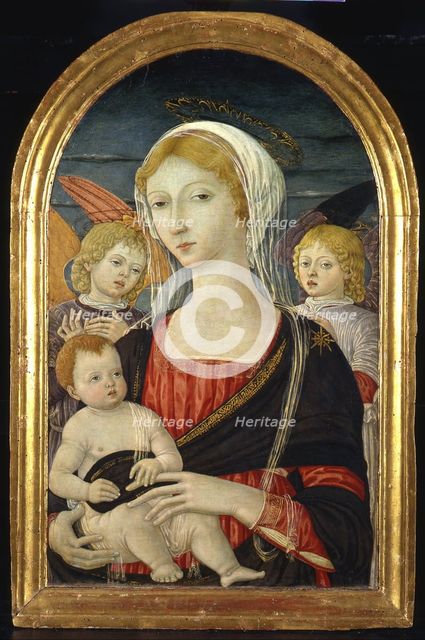 Madonna with Child and Angels, ca 1470. Artist: Matteo di Giovanni (ca. 1430-1495)