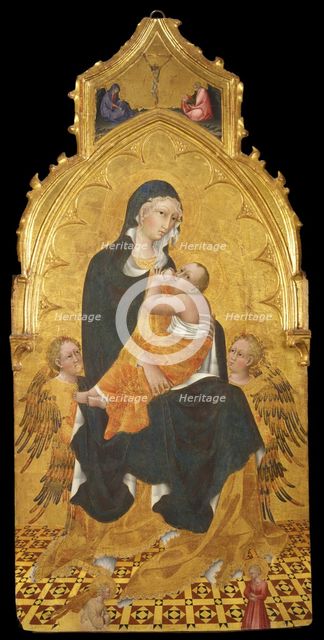 Madonna with Child and Angels. The Annunciation, c. 1440. Artist: Giovanni di Paolo (ca 1403-1482)