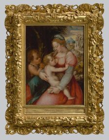Madonna with Child and John the Baptist, 1560. Creator: Workshop of Pier Francesco Foschi
