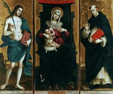 Madonna with Child and Saints, ca 1500-1510. Creator: Sparano, Stefano (active 1507-1524)