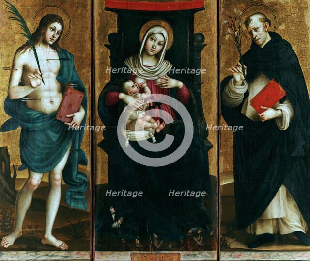 Madonna with Child and Saints, ca 1500-1510. Creator: Sparano, Stefano (active 1507-1524).