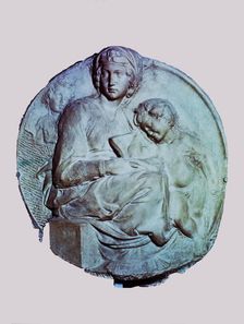 Madonna with Child and St. Giovannino 1504, by Michelangelo