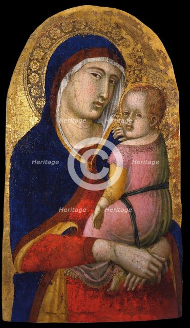 Madonna with Child, ca 1340. Artist: Lorenzetti, Pietro (ca 1300-ca 1348)