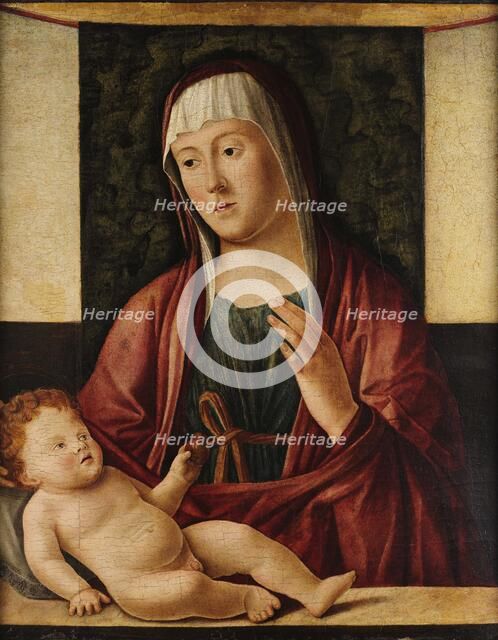 Madonna with Child. Creator: Vivarini, Alvise (ca. 1446-ca. 1505).