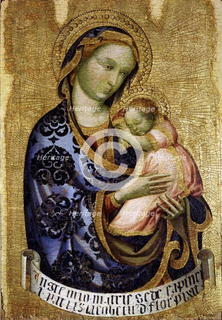 Madonna with Child, First third of the 15th century. Creator: Jacobello del Fiore (ca 1370-1439).