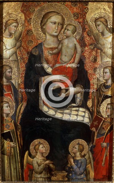 'Madonna with Child, Saints and Angels', late 14th or early 15th century. Artist: Niccolo di Pietro Gerini