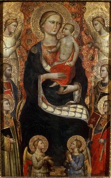 Madonna with Child, Saints and Angels late 14th or early 15th century. Artist: Niccolo di Pietro Gerini