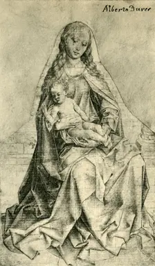 Madonna with Christ-Child Blessing 1440-1450, (1943). Creator: Unknown
