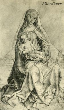 Madonna with Christ-Child Blessing 1440-1450, (1943). Creator: Unknown