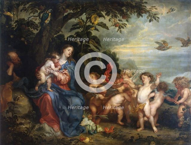 Madonna with Partridges, 1632. Creator: Anthony van Dyck.