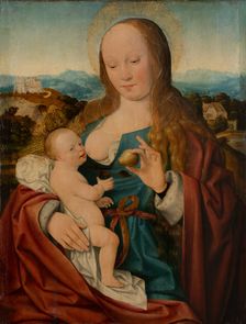 Madonna with Pear, c1515. Creator: Joos van Cleve