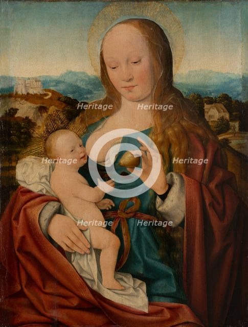 Madonna with Pear, c1515. Creator: Joos van Cleve.
