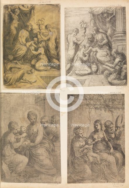 Madonna with Saints, ca. 1548-52. Creator: Andrea Schiavone.