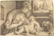 Madonna with Skull, 1520s. Creator: Barthel Beham