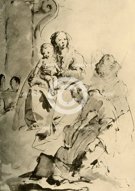 'Madonna with two Saints', mid 18th century, (1928). Artist: Giovanni Battista Tiepolo.
