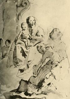Madonna with two Saints mid 18th century, (1928). Artist: Giovanni Battista Tiepolo