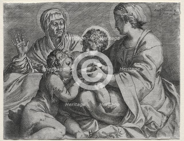 Madonna with the Bowl, 1606. Creator: Annibale Carracci (Italian, c. 1560-1609).