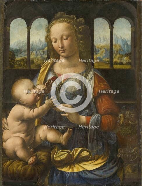 Madonna with the Carnation , ca 1475-1478. Creator: Leonardo da Vinci (1452-1519).