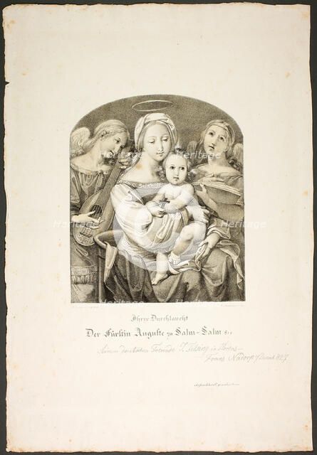 Madonna with the Christ Child, 1826. Creators: Franz Johann Heinrich Nadorp, Virgin Mary.
