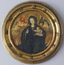 Madonna with the Christ Child Writing, c1410-1420. Creator: Unknown