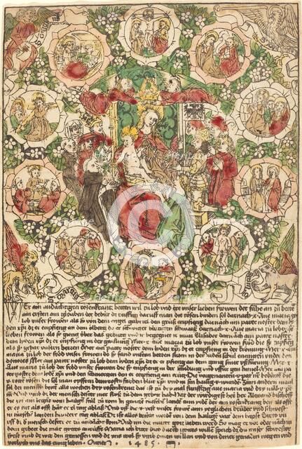 Madonna with the Rosary, 1485. Creator: Unknown.