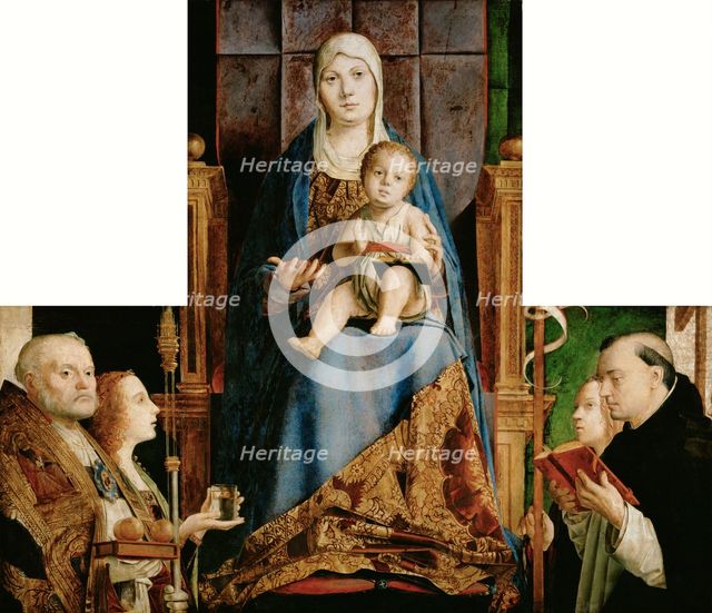 Madonna with the Saints Nicholas of Bari, Anastasia, Ursula and Dominic, 1476. Artist: Antonello da Messina (ca 1430-1479)