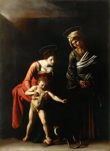 Madonna with the Serpent (Madonna dei Palafrenieri), 1605-1606