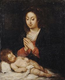 Madonna with the Sleeping Infant Christ, 1668. Creator: Jeronimo de Bobadilla