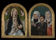 Madonna with Three Donors, 1486. Creator: Master of the Saint Ursula Legend