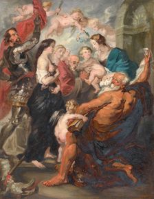 Madonna Accompanied by Saints, 1859. Creator: Adolphe Leonard de Mol