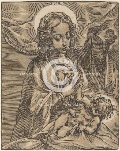 Madonna and Child, 1591/93. Creator: Andrea Andreani.